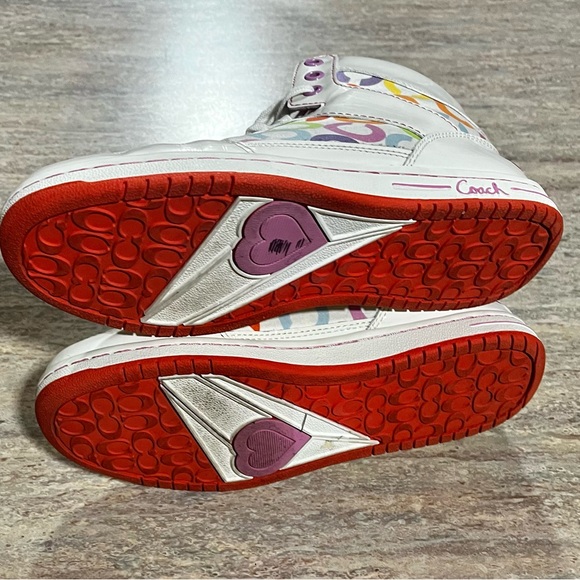 Coach Norra monogram C multicolored high top sneakers - Picture 16 of 16